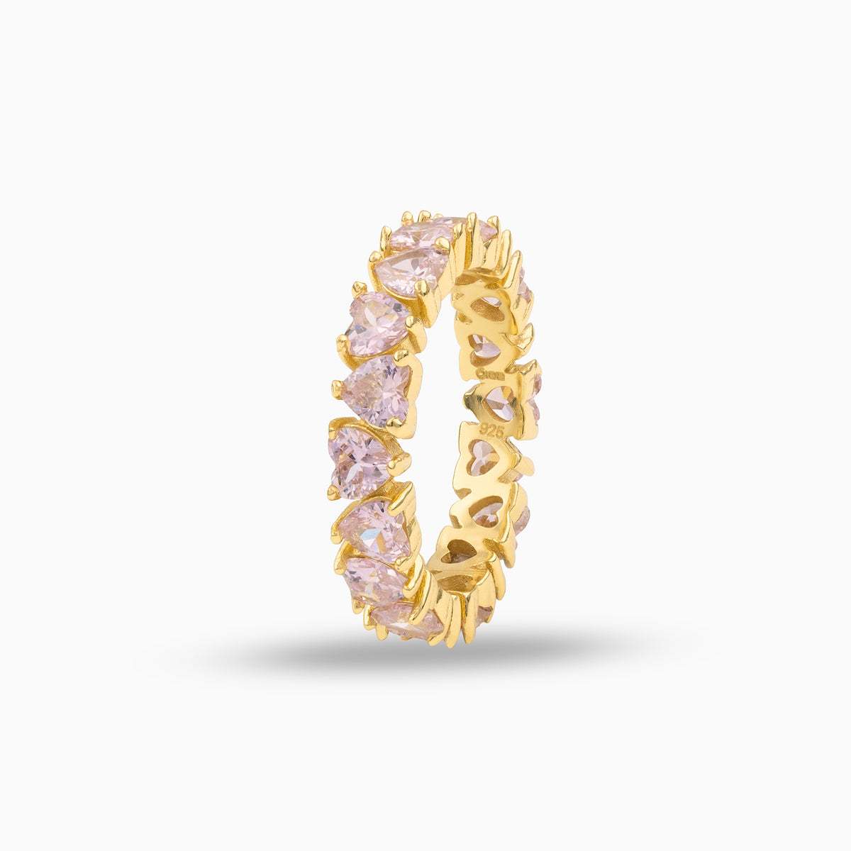 4mm Heart Cut Eternity Ring