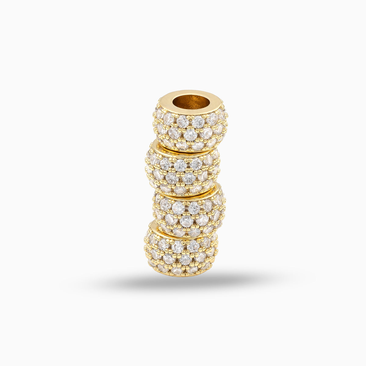 Moissanite Hair Beads Gold