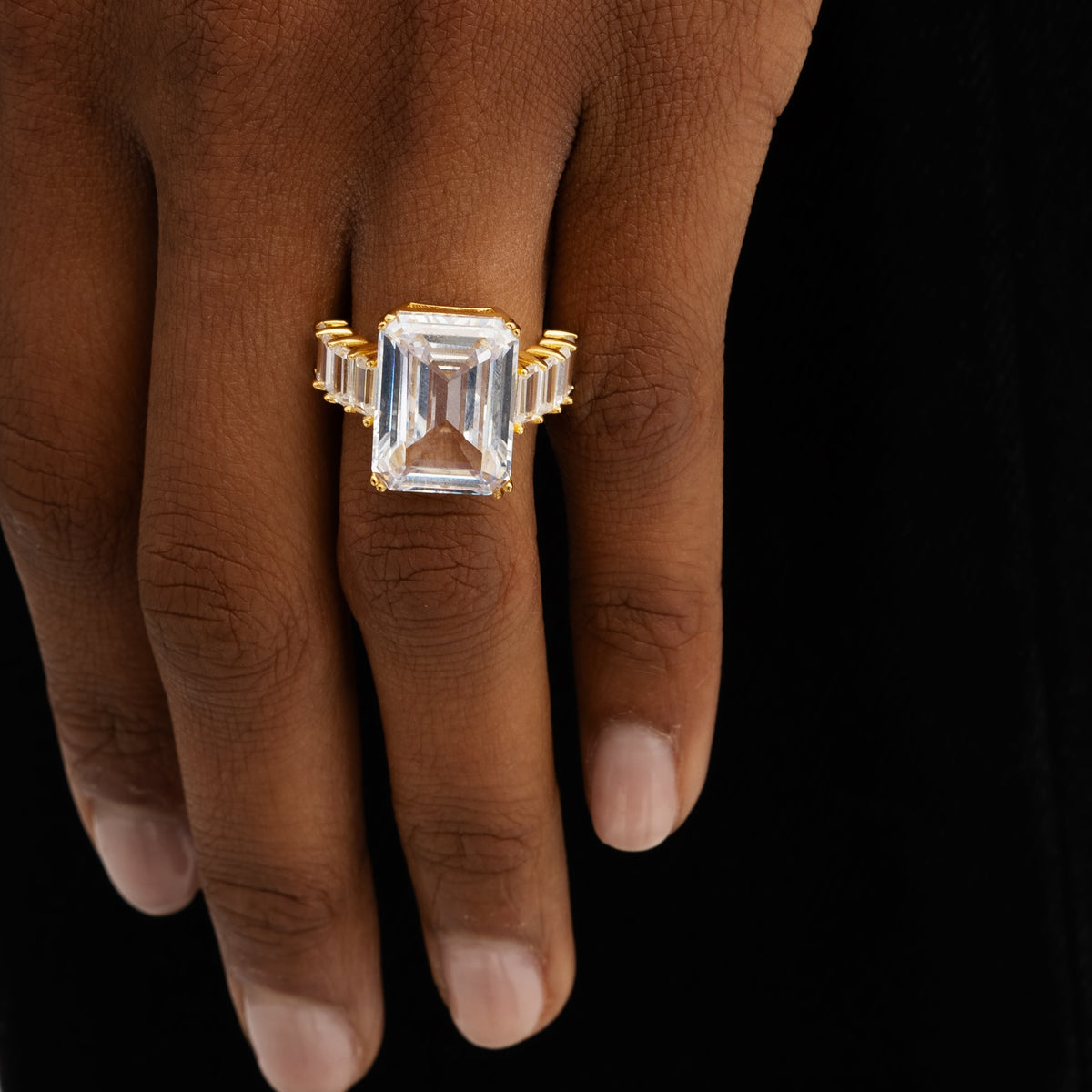 Emerald Cut Diamond Ring