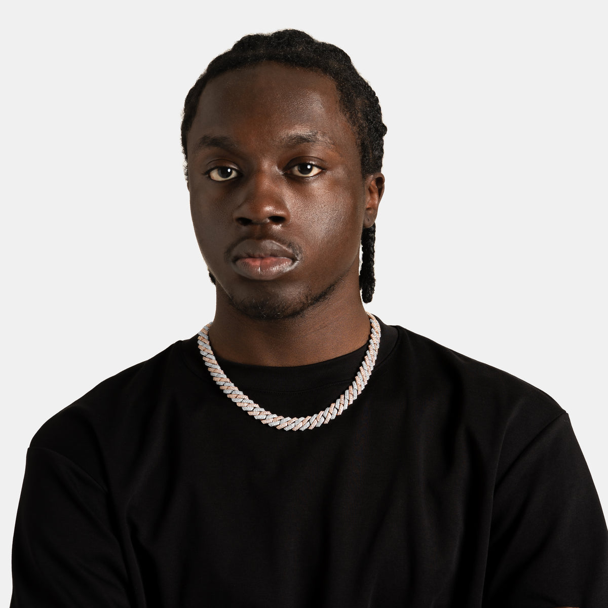 12mm Prong Cuban Chain 2 Tone