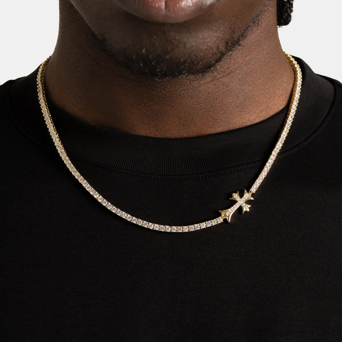 Vintage Cross Tennis Chain Gold