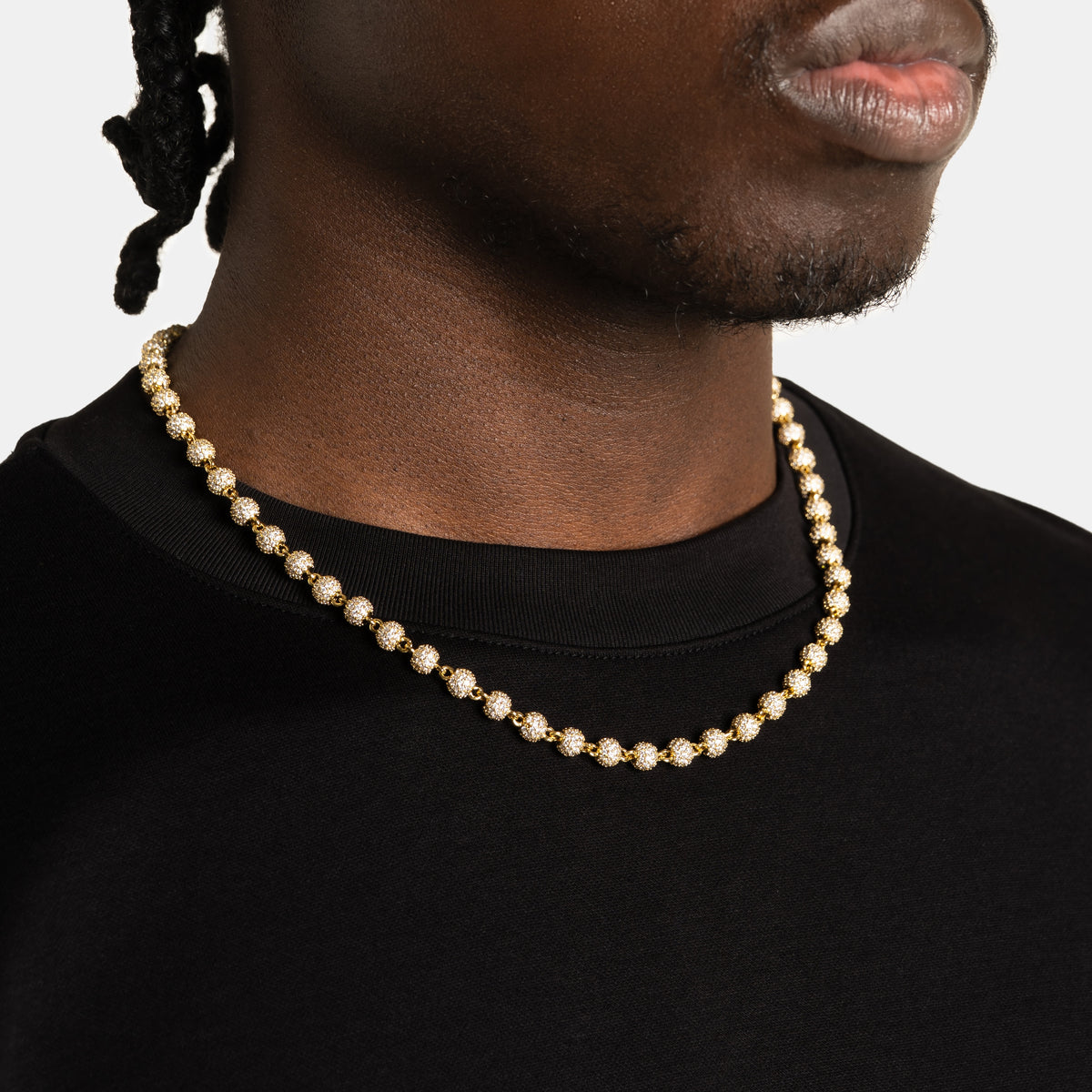 Iced Beads Chain Gold