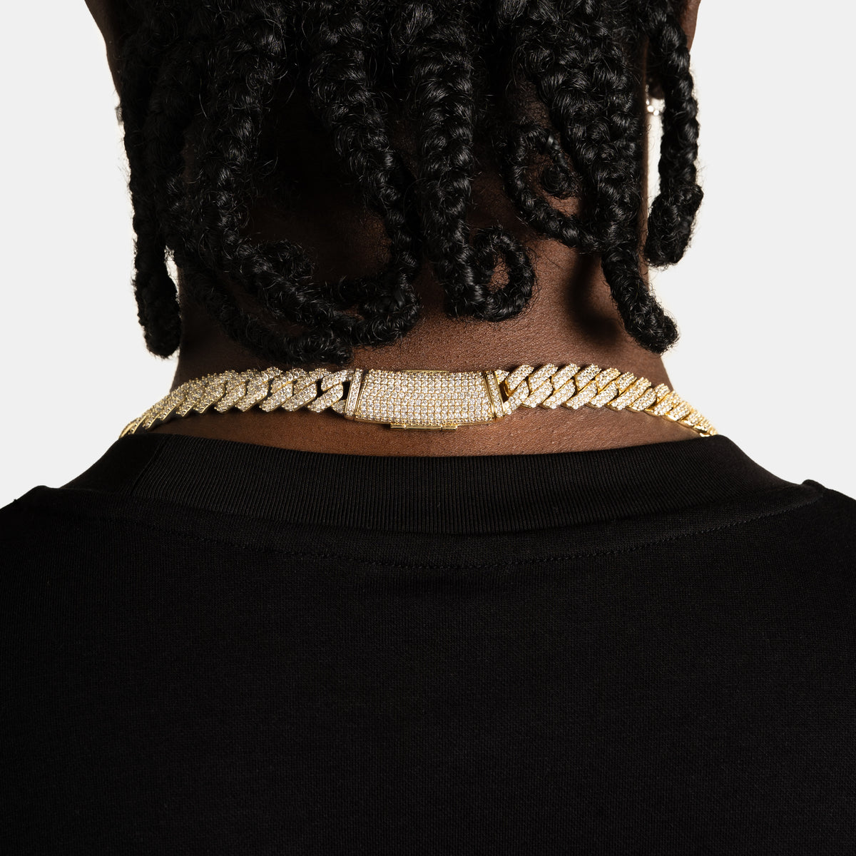 12mm Prong Cuban Chain Gold