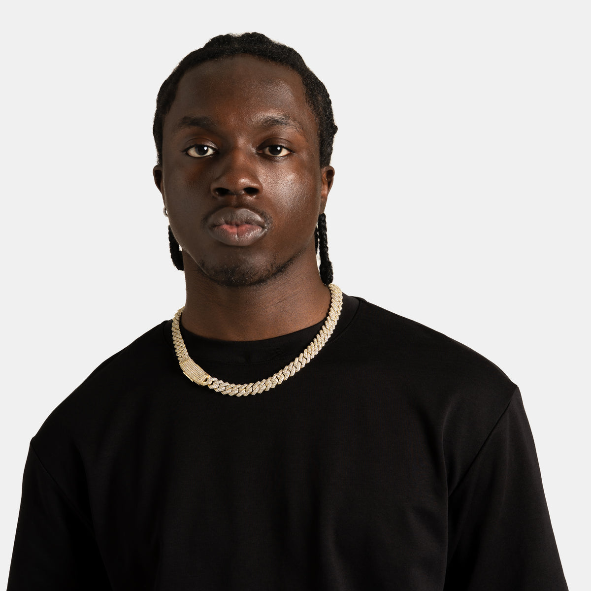 12mm Prong Cuban Chain Gold