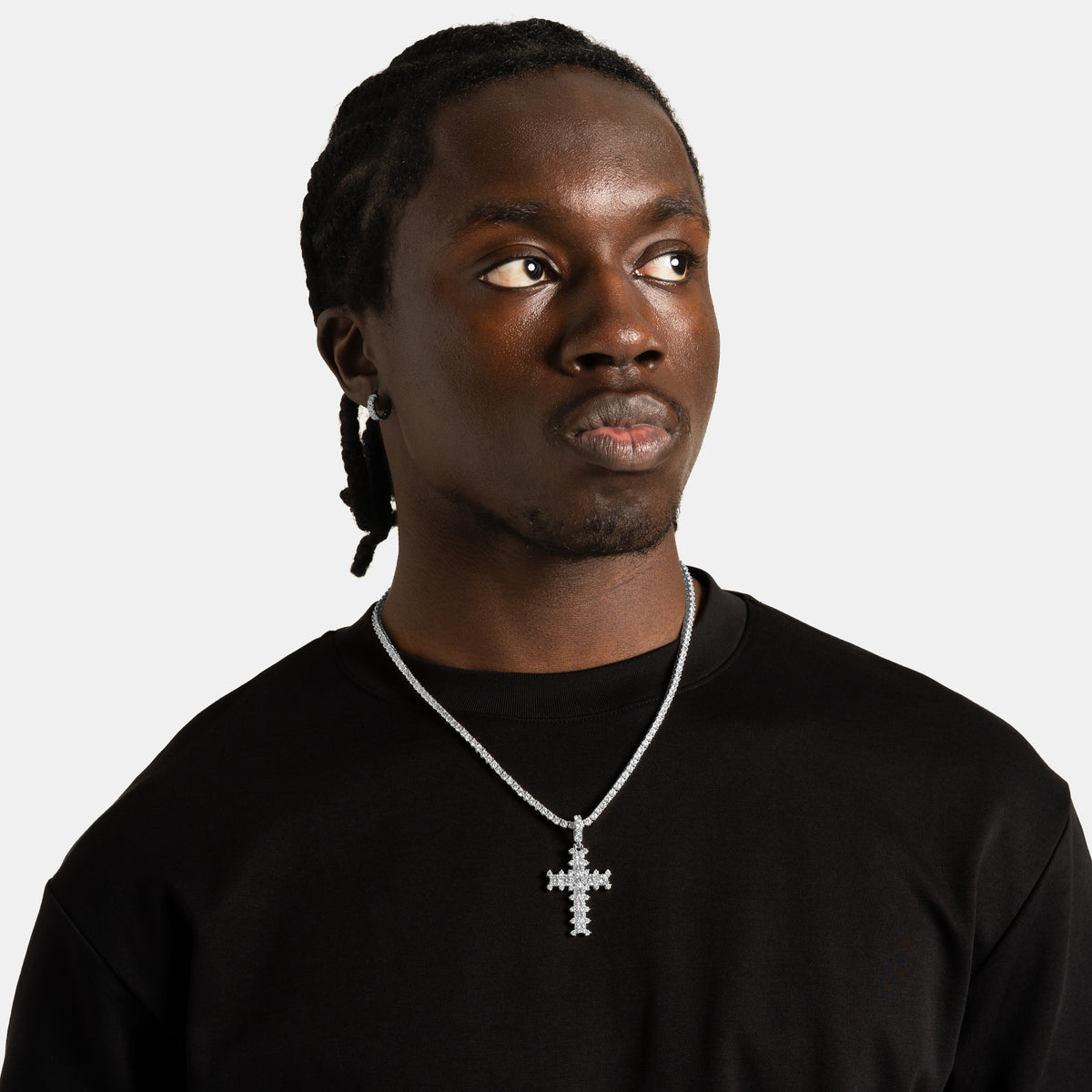 Studded Cross Pendant