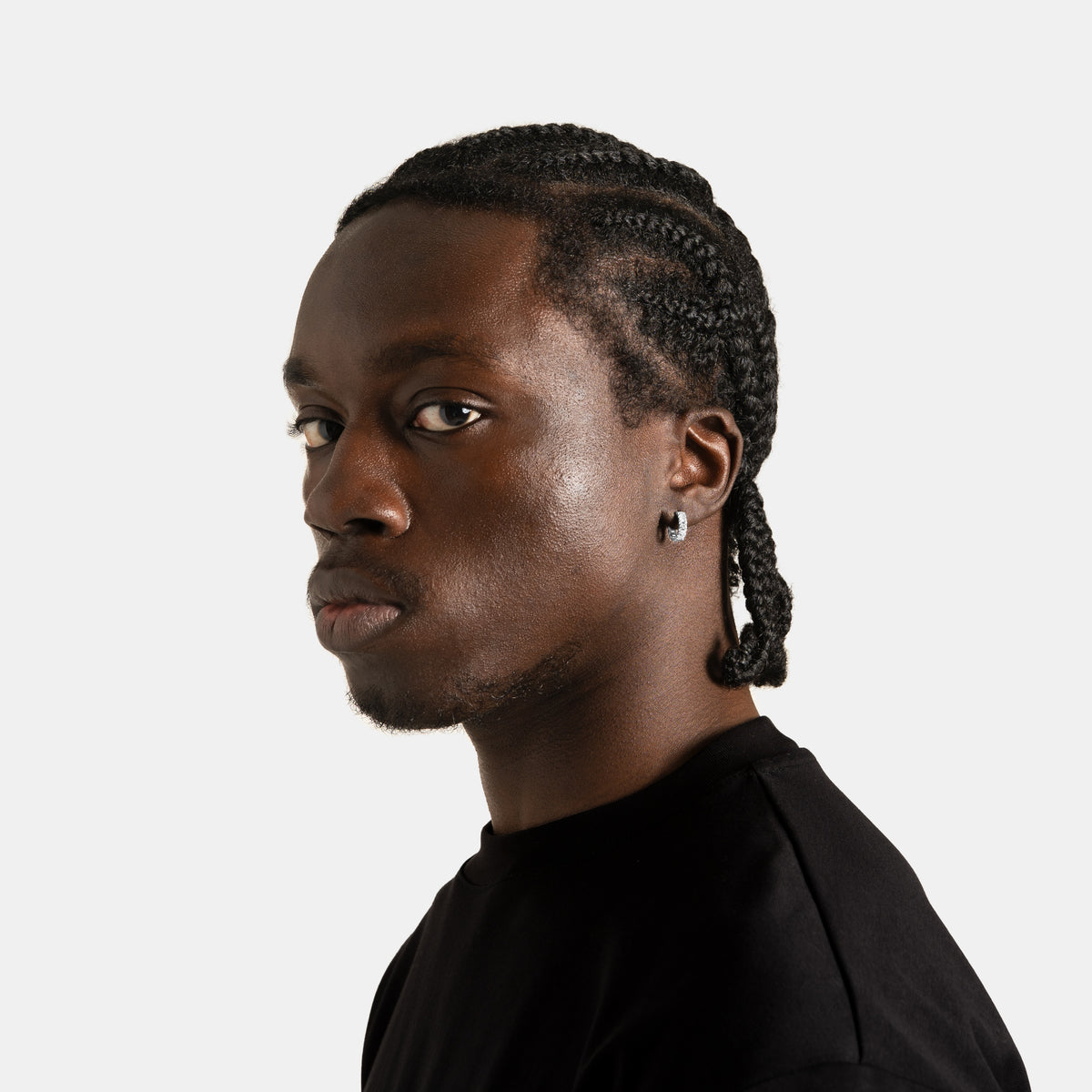 Iced Cuban Hoop Earrings