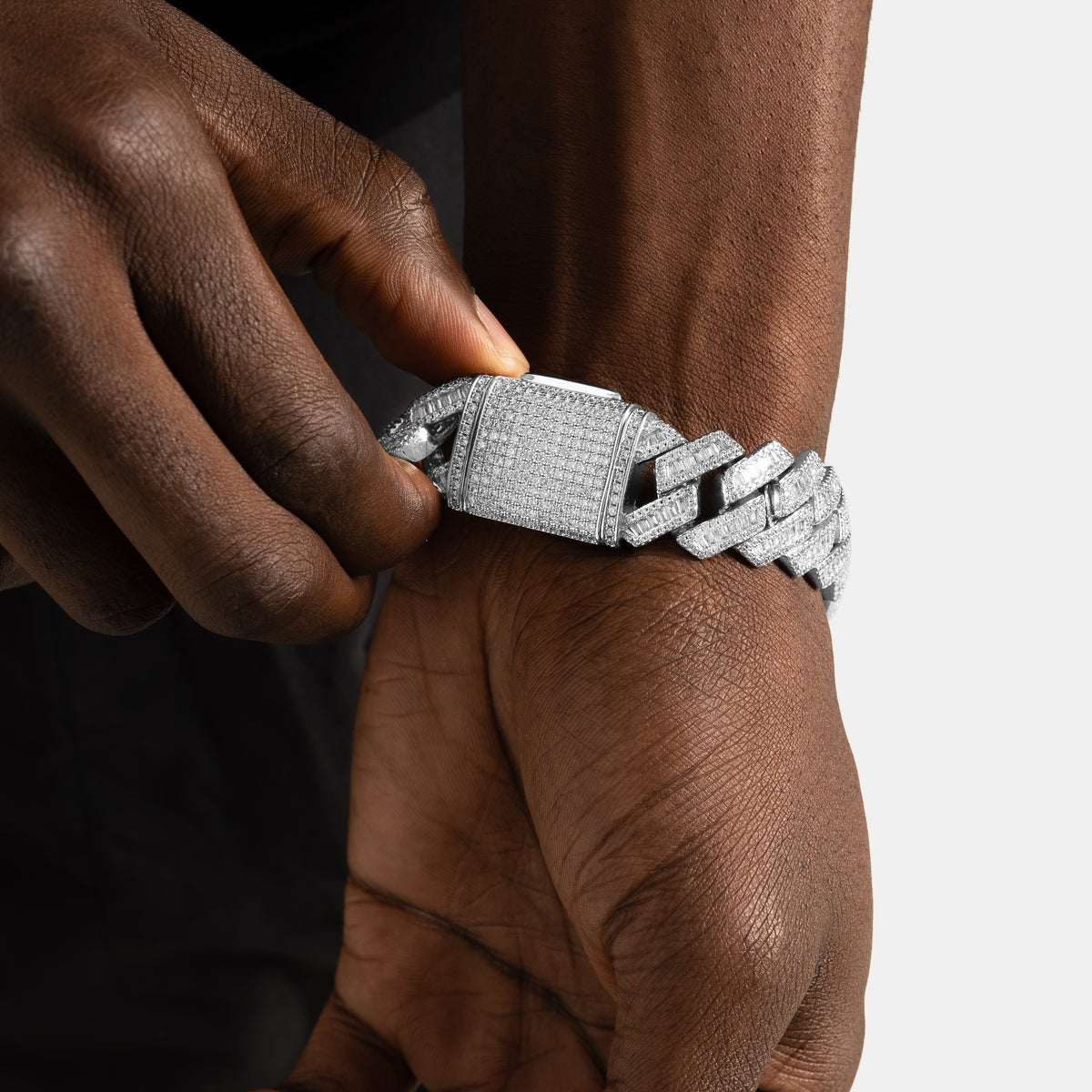 19mm Baguette Cuban Bracelet