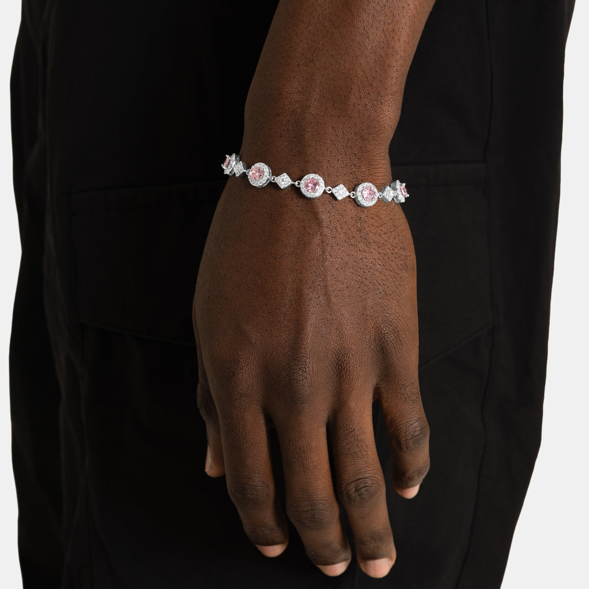 Pink Cluster Bracelet