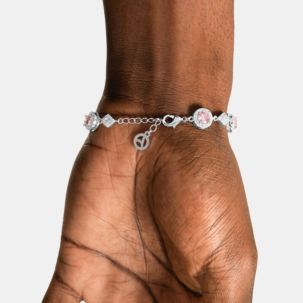 Pink Cluster Bracelet