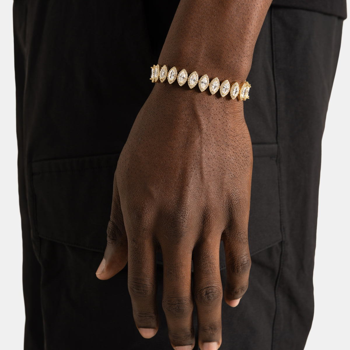 Marquise Tennis Bracelet Gold