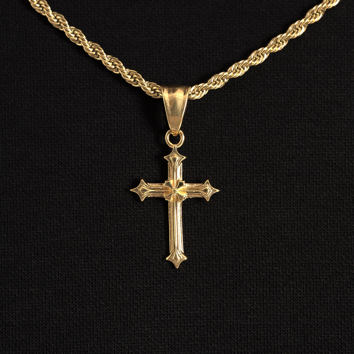 Vintage Cross Pendant Gold