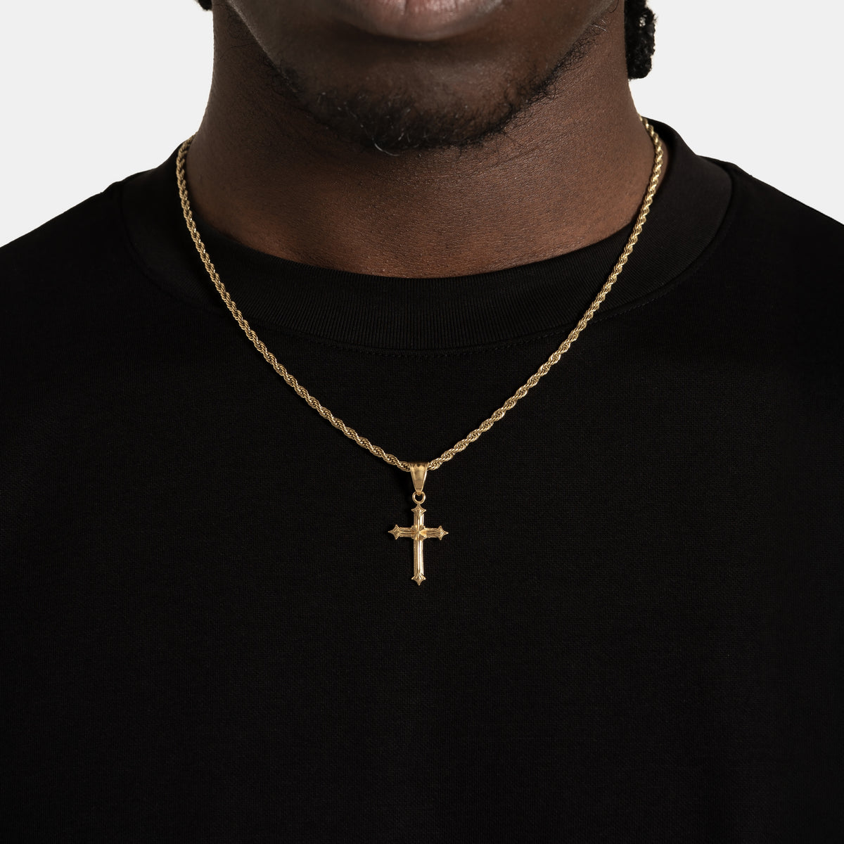 Vintage Cross Pendant Gold