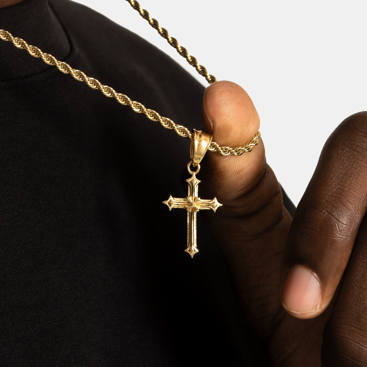 Vintage Cross Pendant Gold