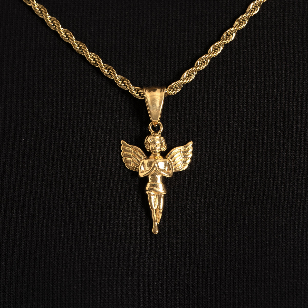 Baby Angel Pendant Gold