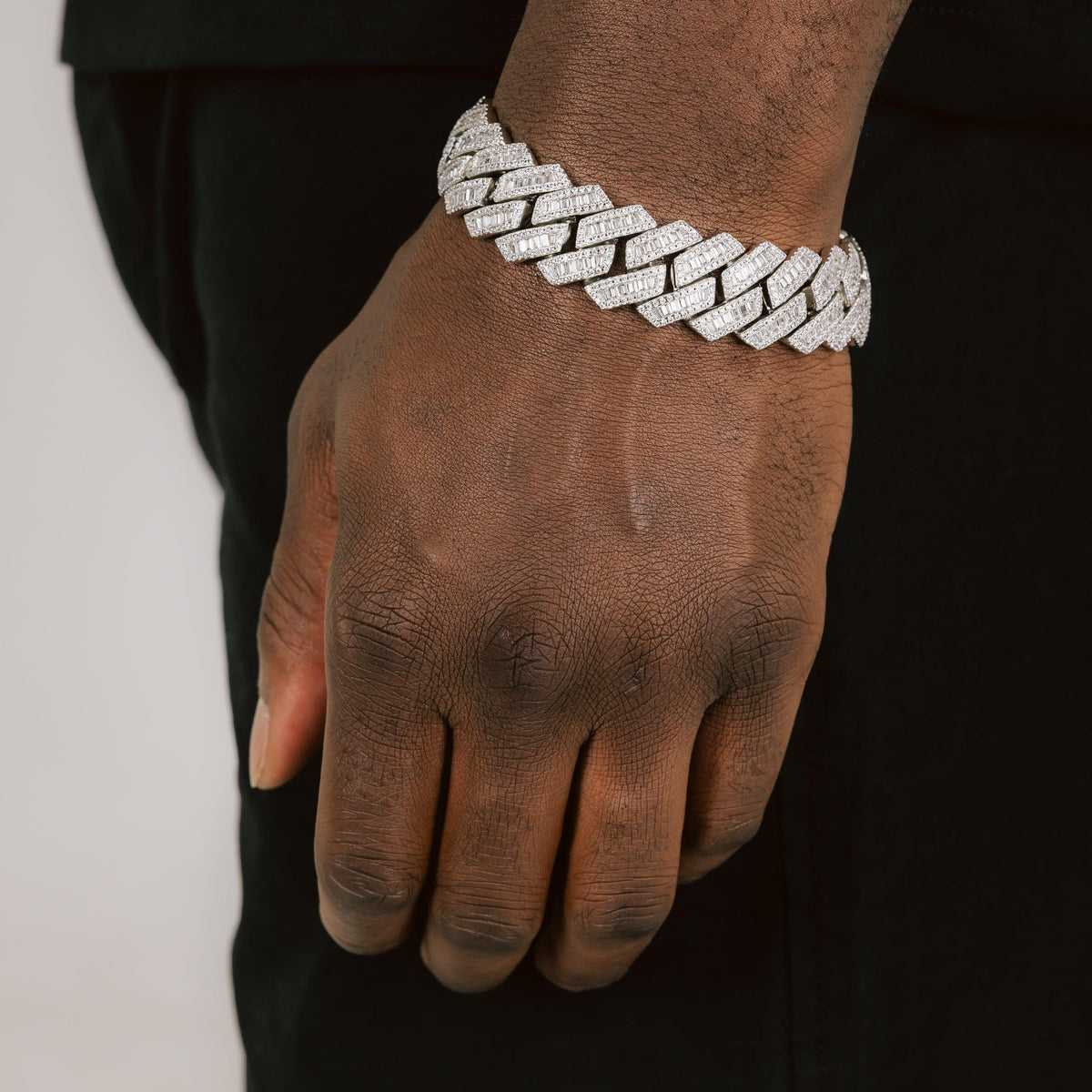 19mm Baguette Cuban Bracelet