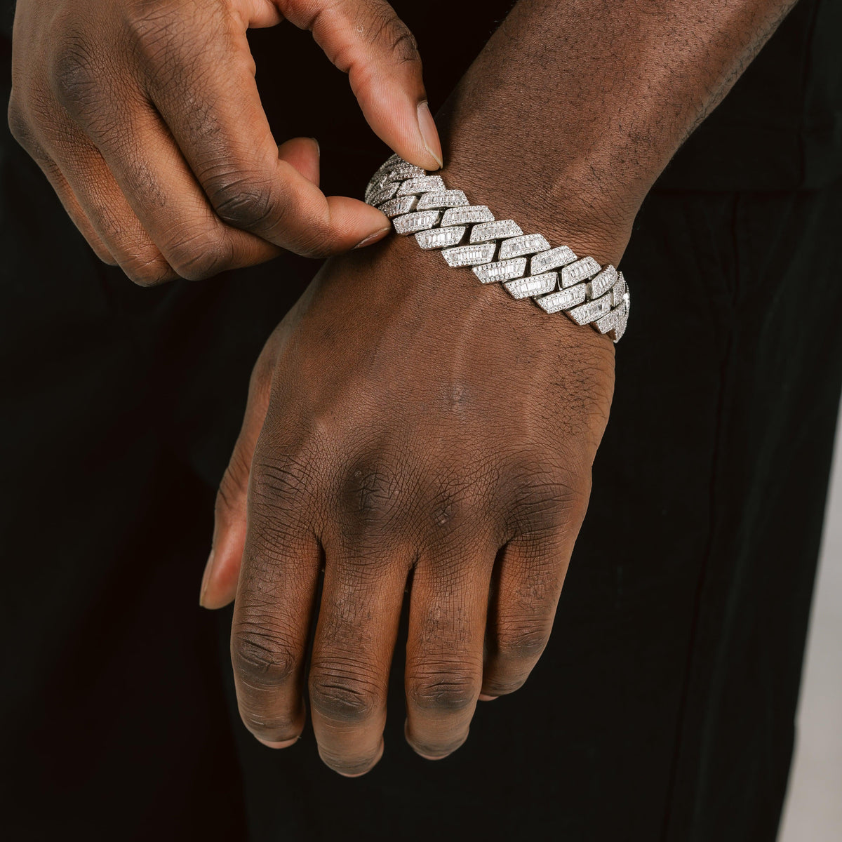 19mm Baguette Cuban Bracelet