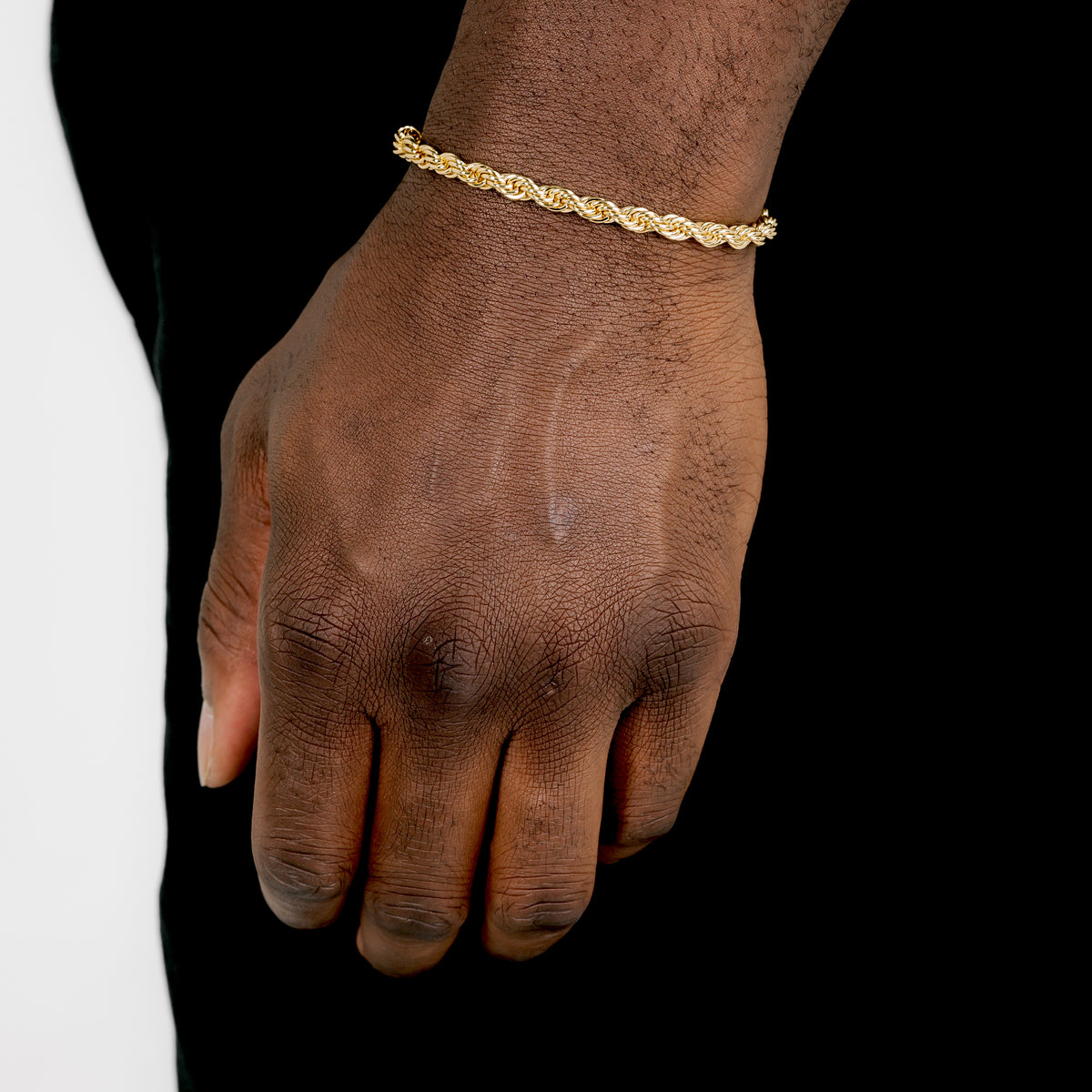 5mm Rope Bracelet 18k Gold