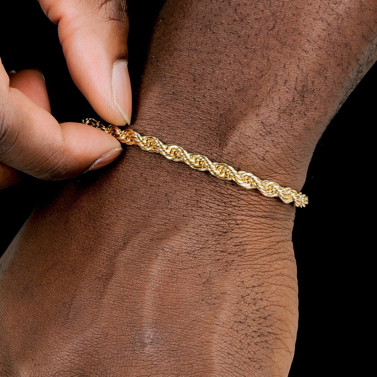 Cuban Gold Ropes White Gold Cuban Link Bracelet | 12mm Diamond Cuban - 6 ICE