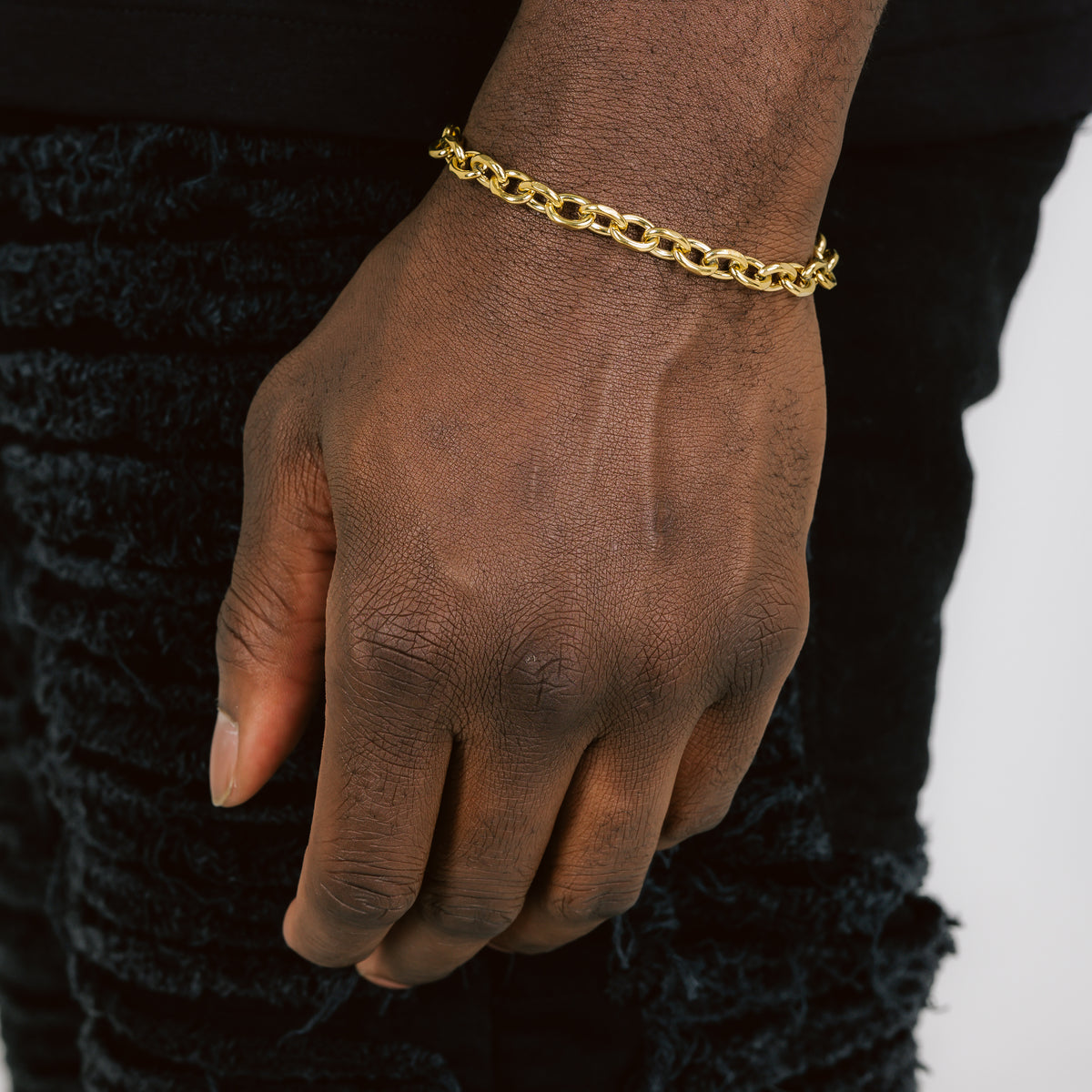 Hermes Link Bracelet 18k Gold