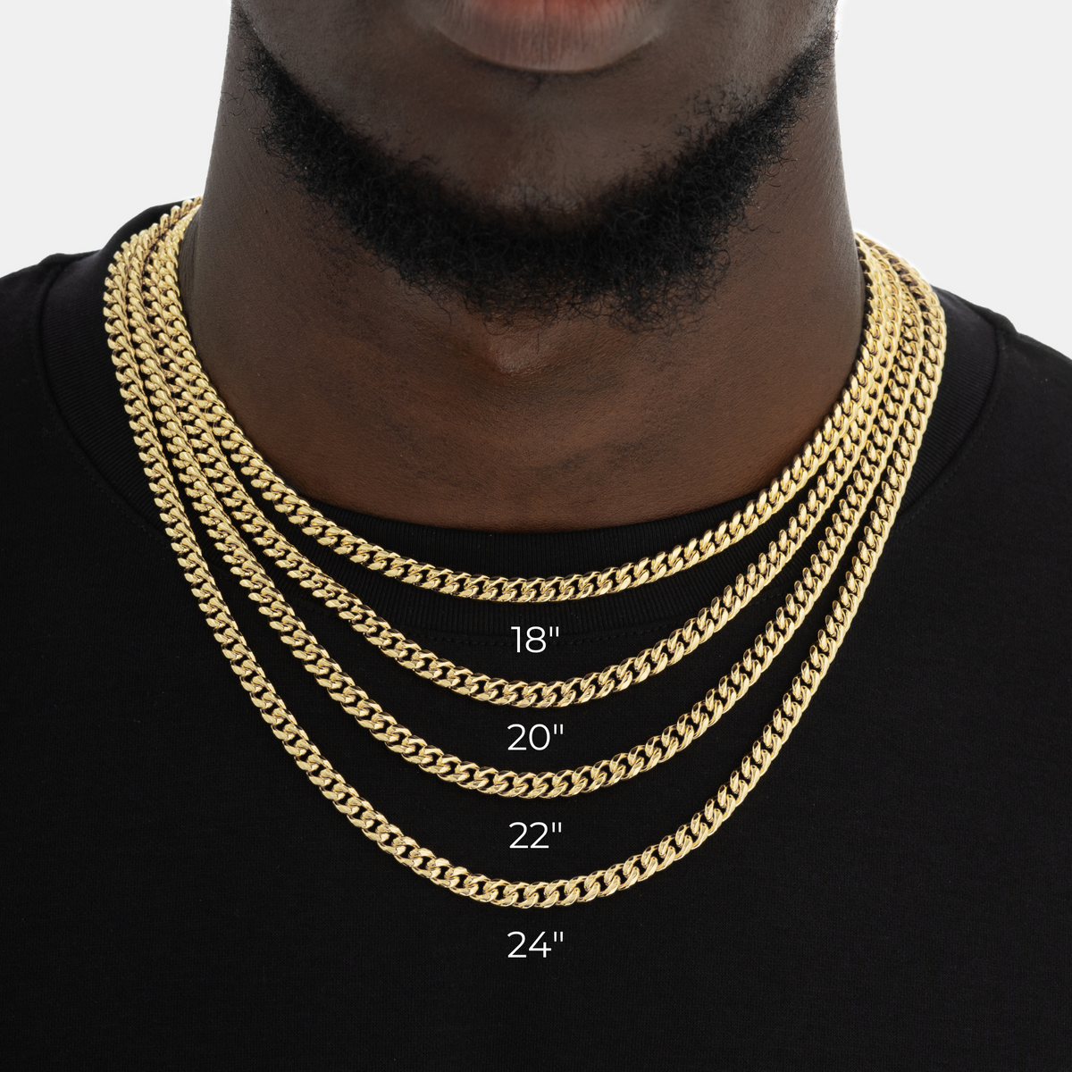 8mm Miami Cuban Chain 18k Gold | 6 ICE, LLC 8mm Miami Cuban Chain 18k Gold | 6 ICE, LLC