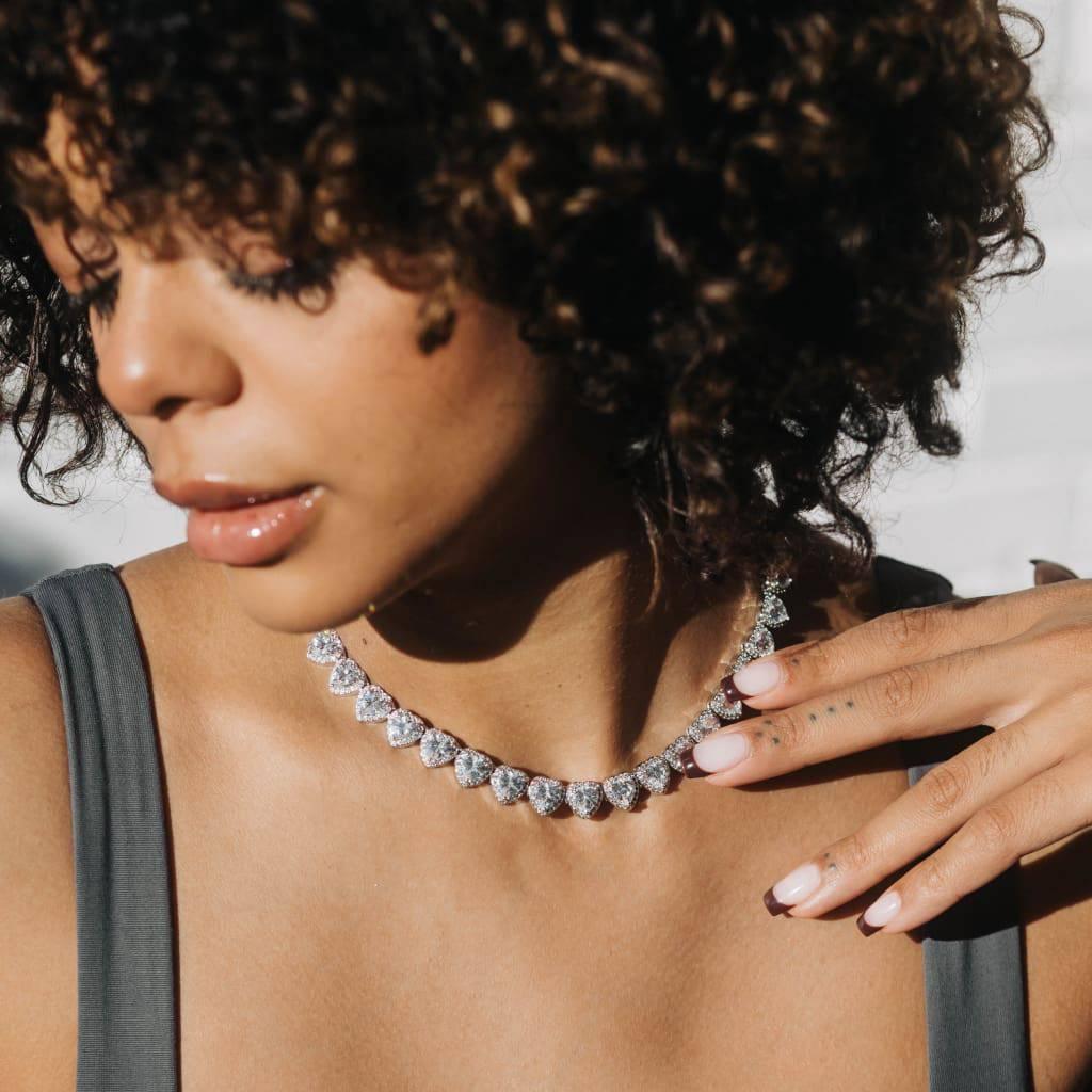 10mm Heart Tennis Chain ICE