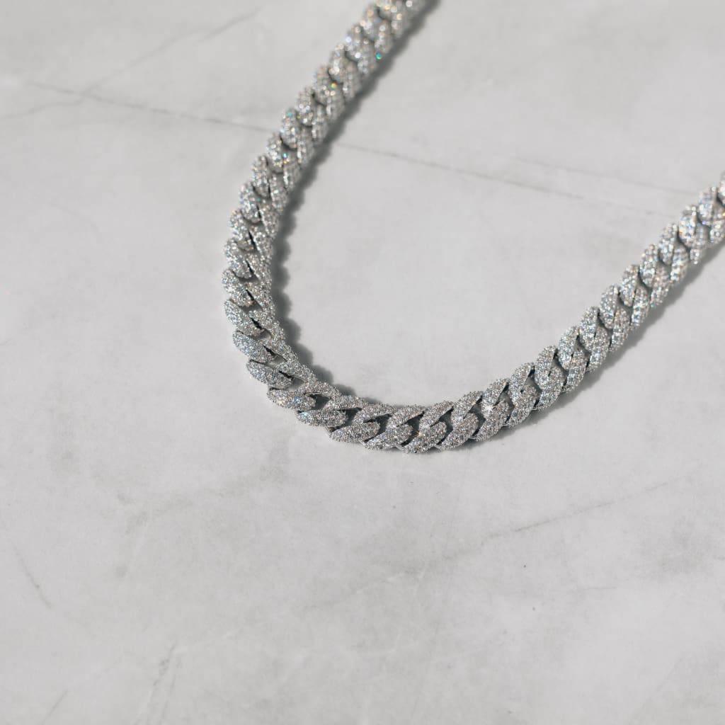 8.5mm Moissanite Iced Cuban Chain