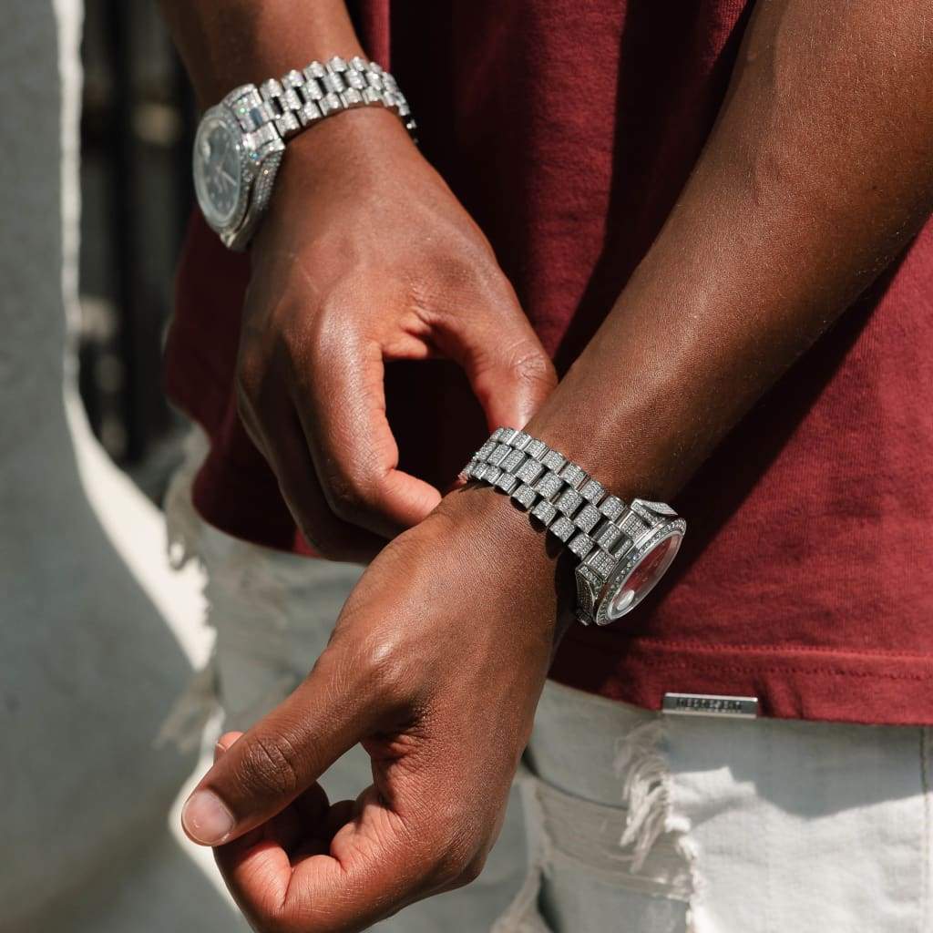 Iced Presidential Watch in White Gold - 6IX ICE