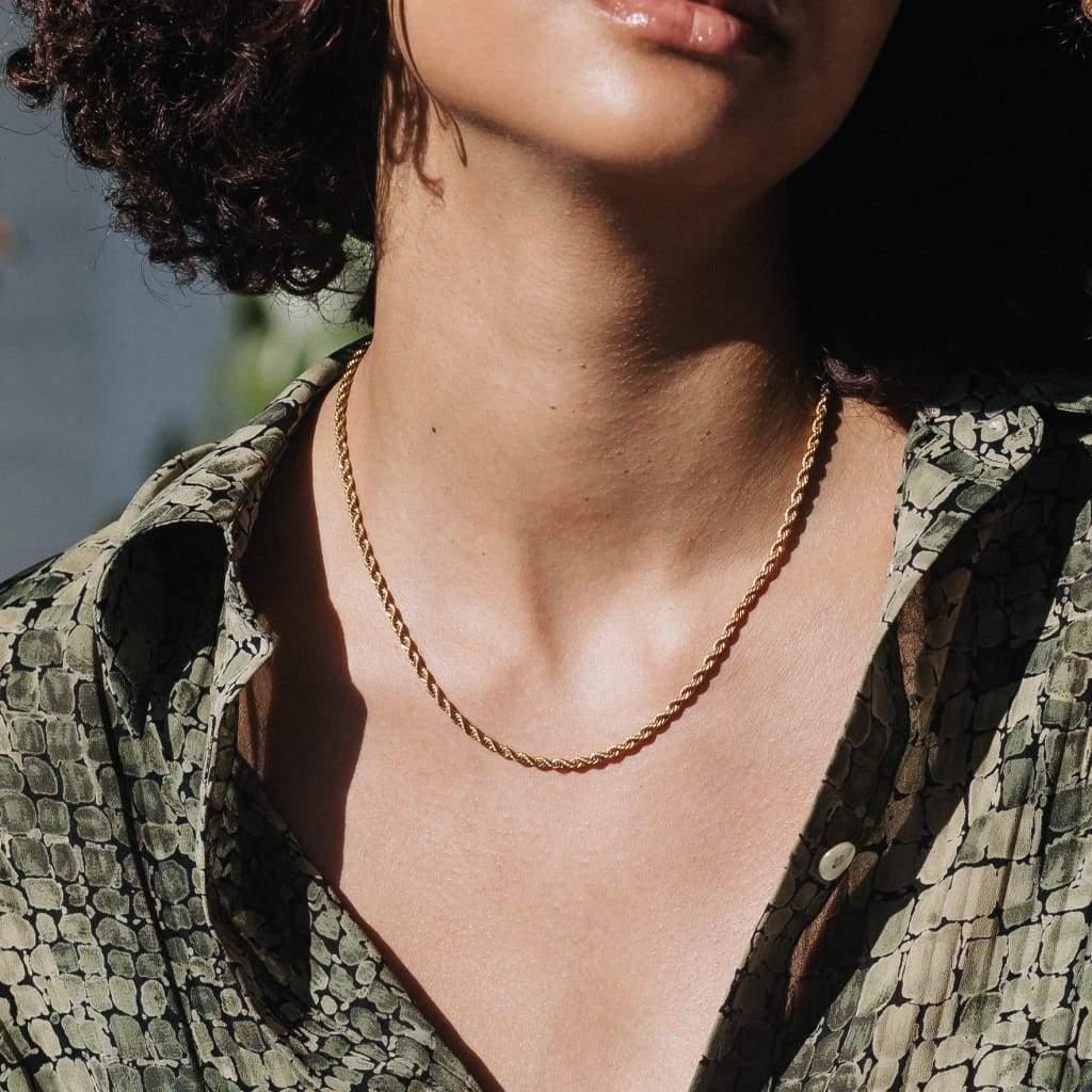 3mm Rope Chain Gold