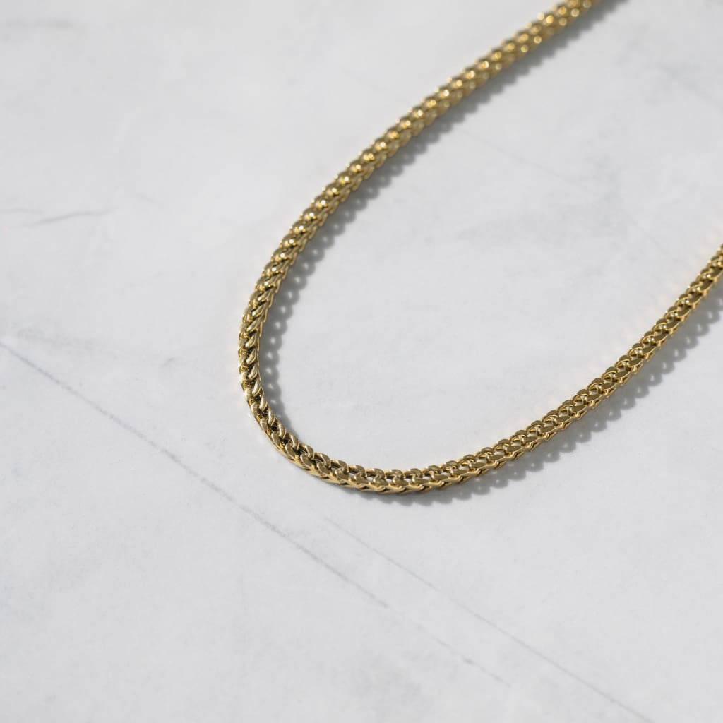 3mm Franco Chain 18k Gold