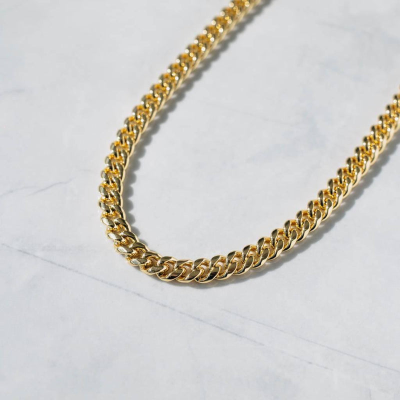 8mm Miami Cuban Chain 18k Gold | 6 ICE, LLC