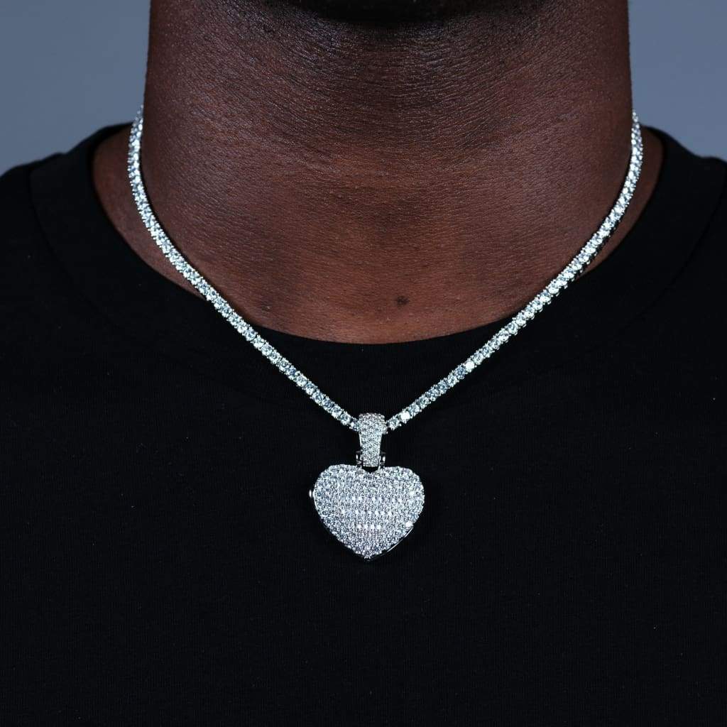 Beaverbrooks 9ct White Gold Diamond Heart Locket | very.co.uk
