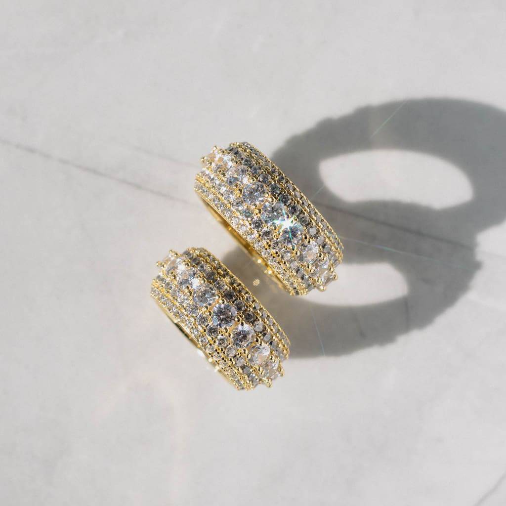 Layered Diamond Ring 18k Gold - 6IX ICE