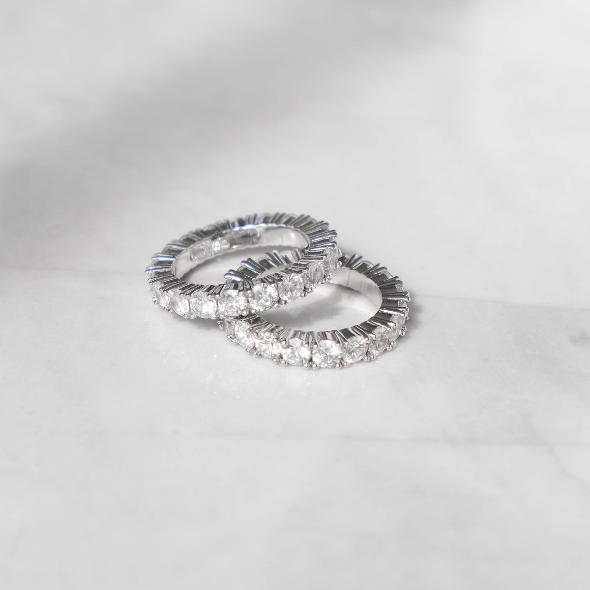 Moissanite Silver Tennis Ring
