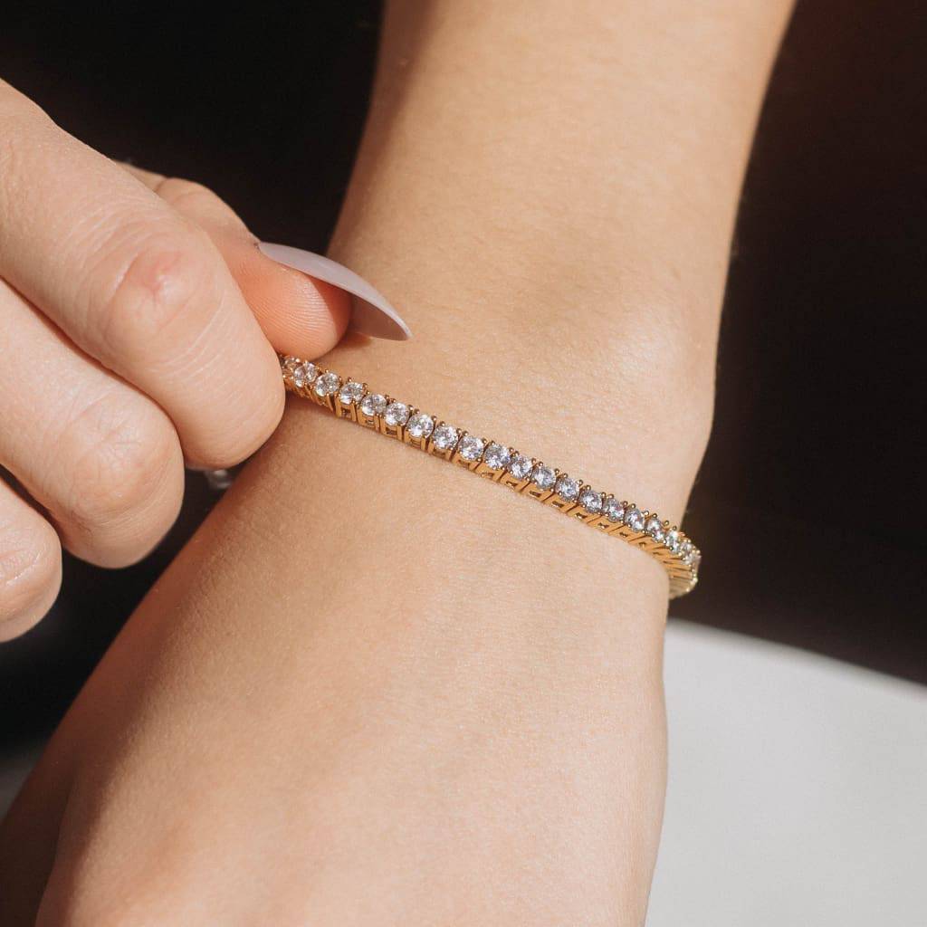 Flexible Diamond Bracelet | 3 Carat Tennis Bracelet | 14K Rose Gold –  Klein's Jewelry