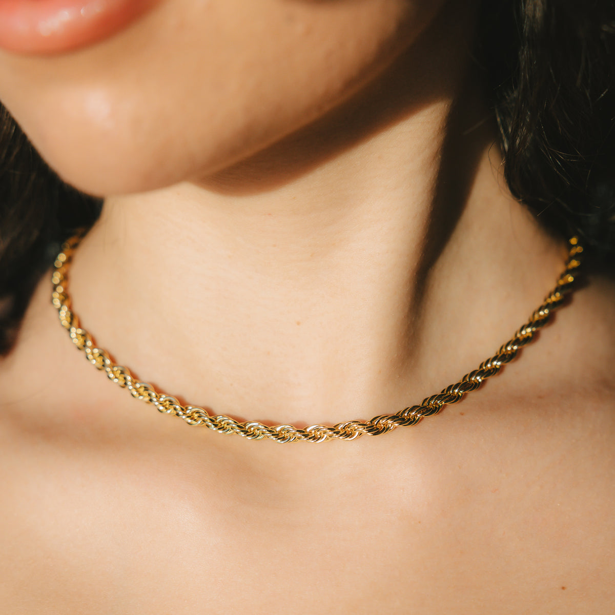 5mm Rope Chain & Bracelet 18k Gold - 6 ICE