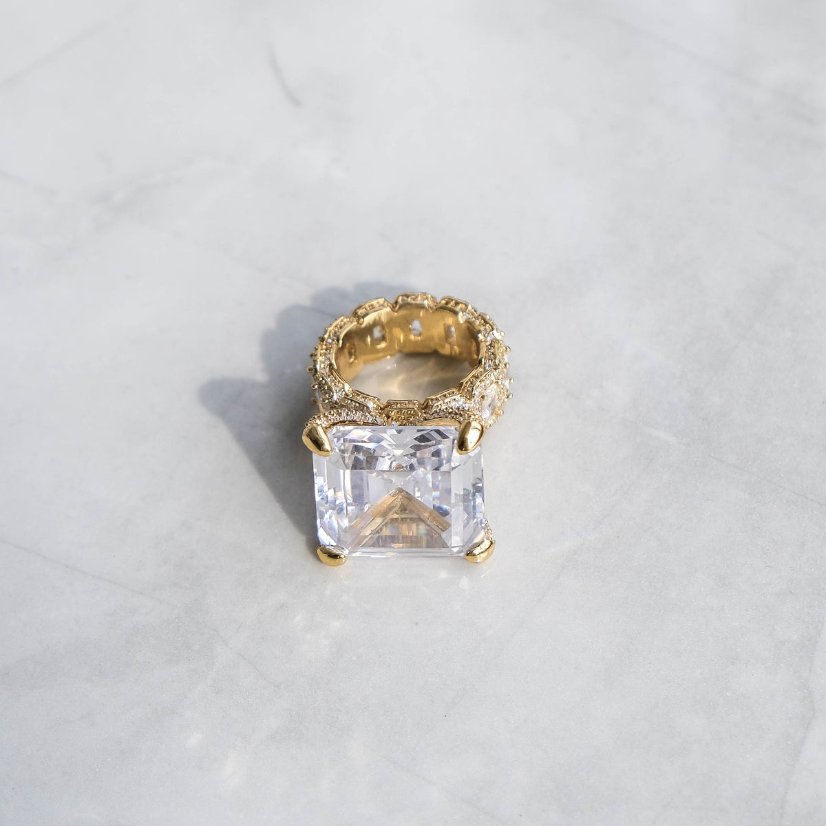 Glacier Ring - Big Diamond | Iced Out Ring | 6 Ice - 6 ICE