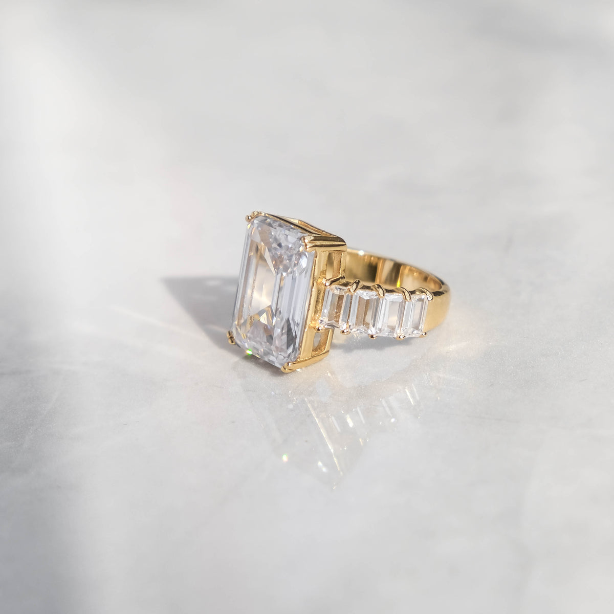 Emerald Cut Diamond Ring - 6IX ICE