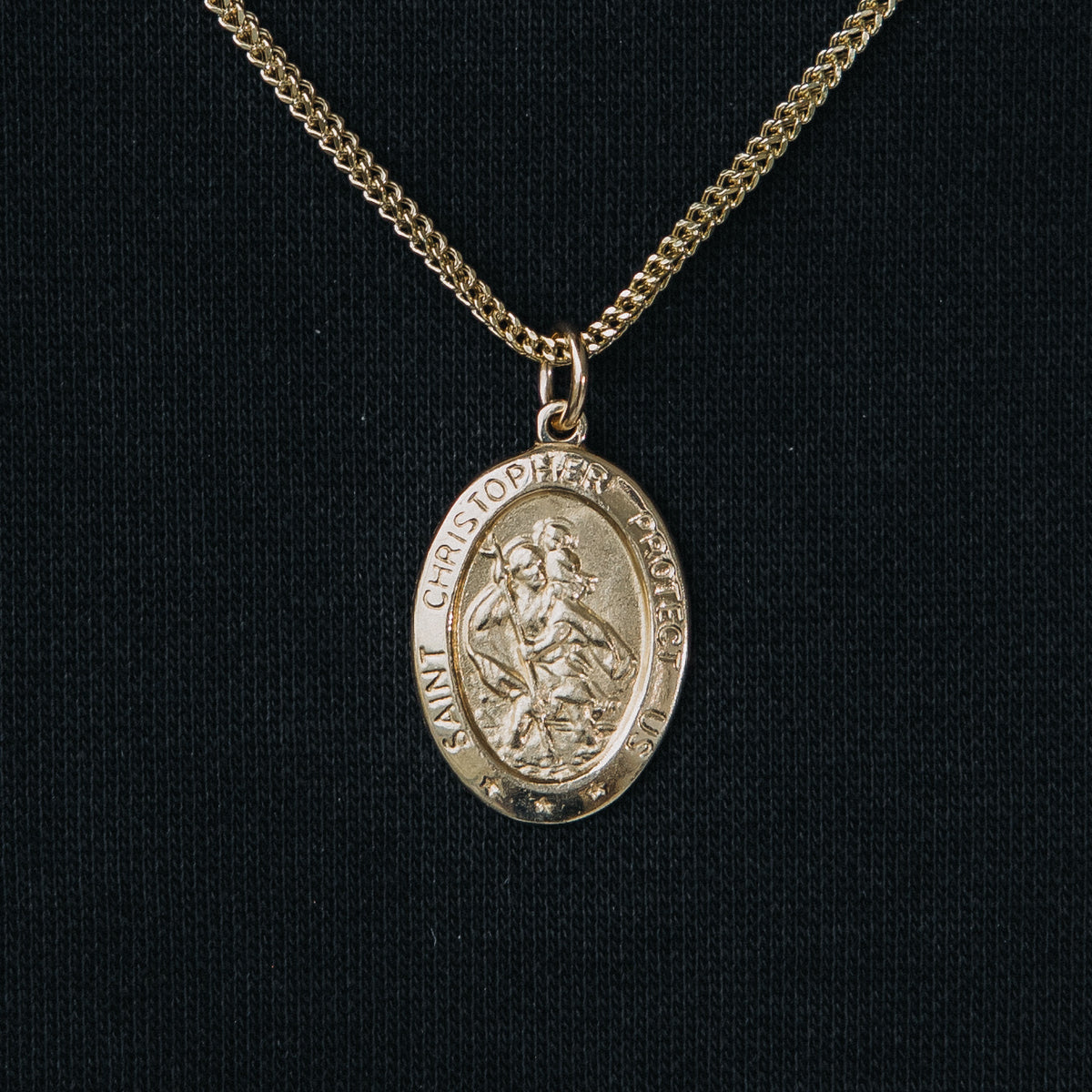 Kelly Waters Gold-plated St. Christopher Medal 24 inch Necklace Q-KW419-24  - Walmart.com