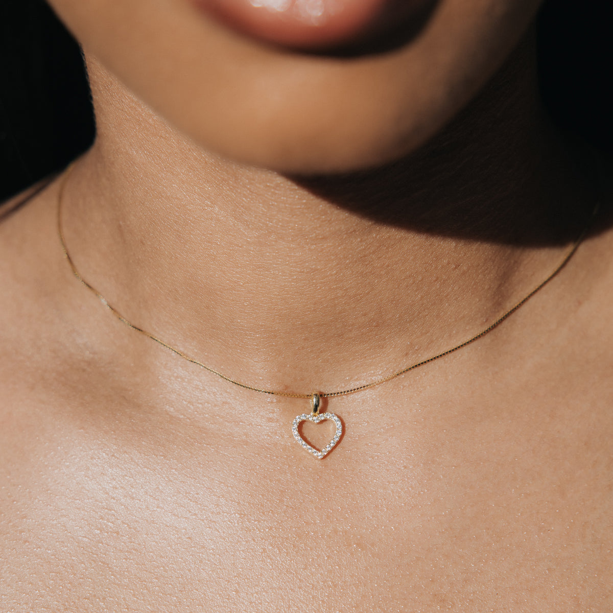 10k Solid Gold Heart Pendant