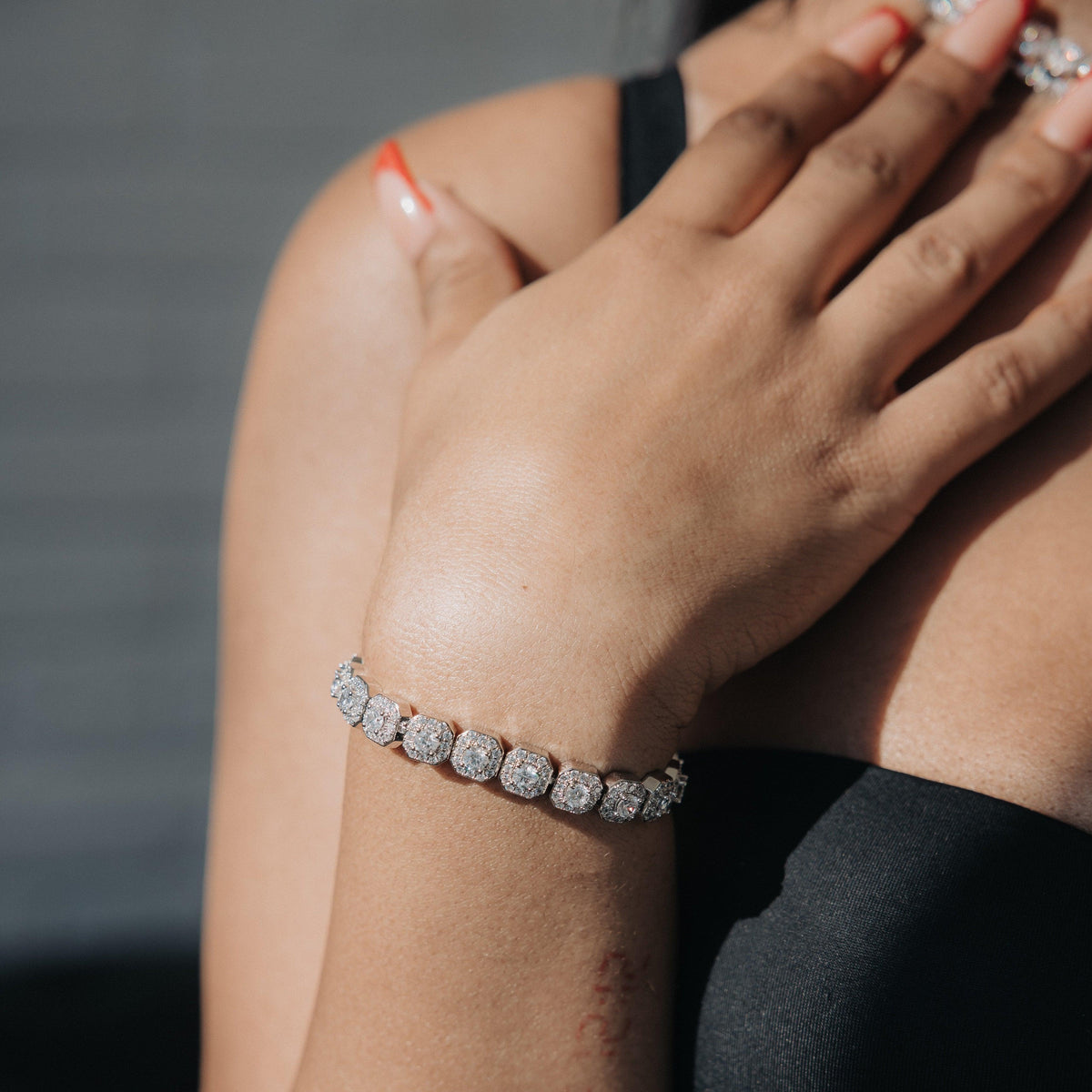 Micro Cluster Tennis Bracelet