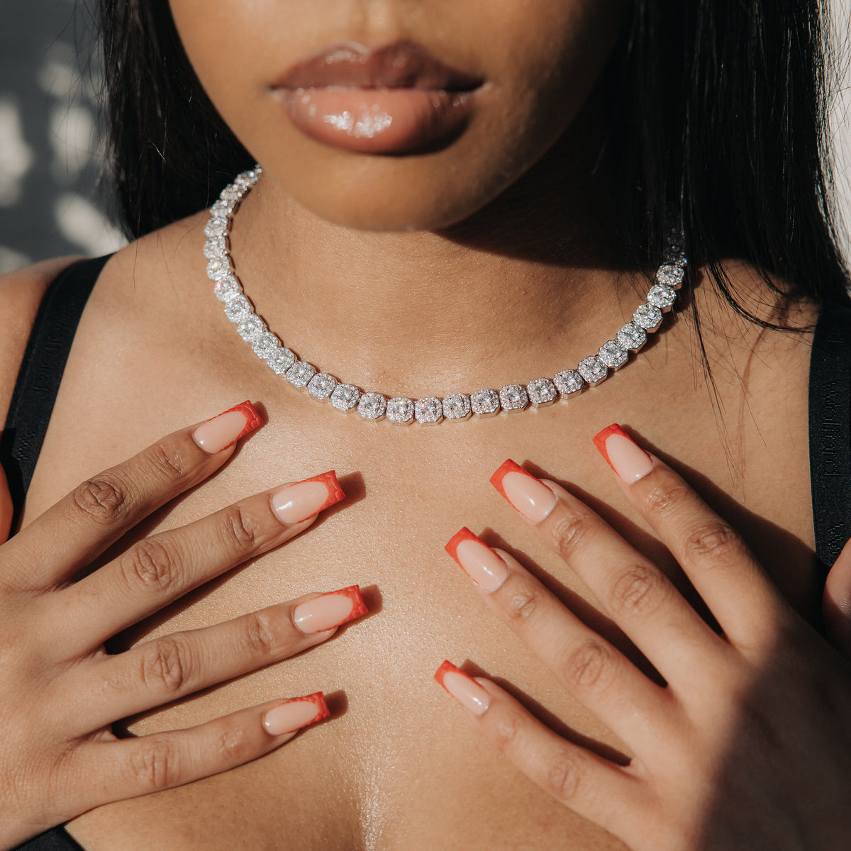 Iced Micro Cluster Chain Necklace - Silver | Fashion Nova, Mens Jewelry |  Fashion Nova