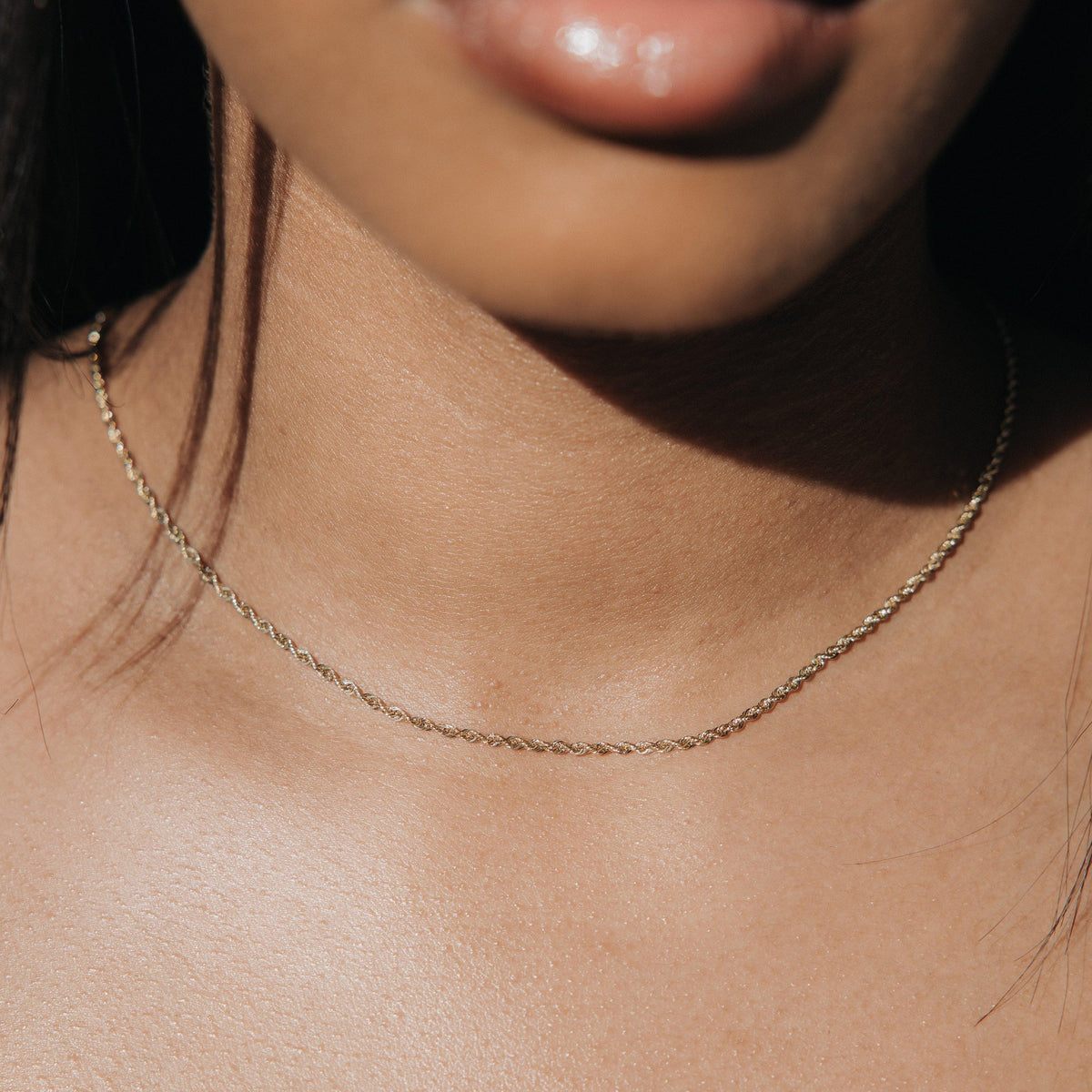 14k Solid Gold Rope Chain ICE