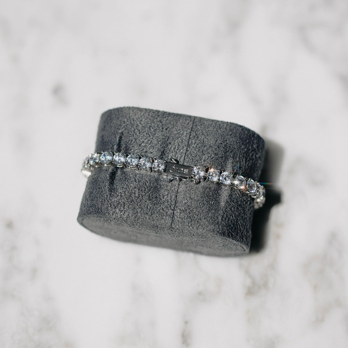 5mm Diamond Tennis Bracelet White Gold