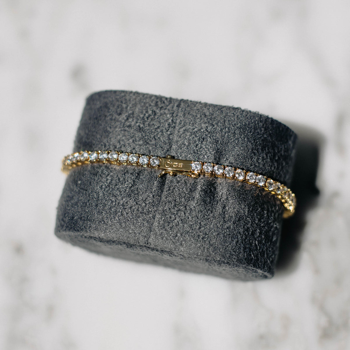 3mm Moissanite Tennis Bracelet Gold